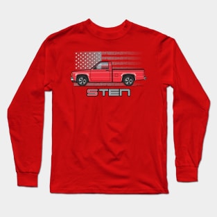 USA Red 3 Long Sleeve T-Shirt